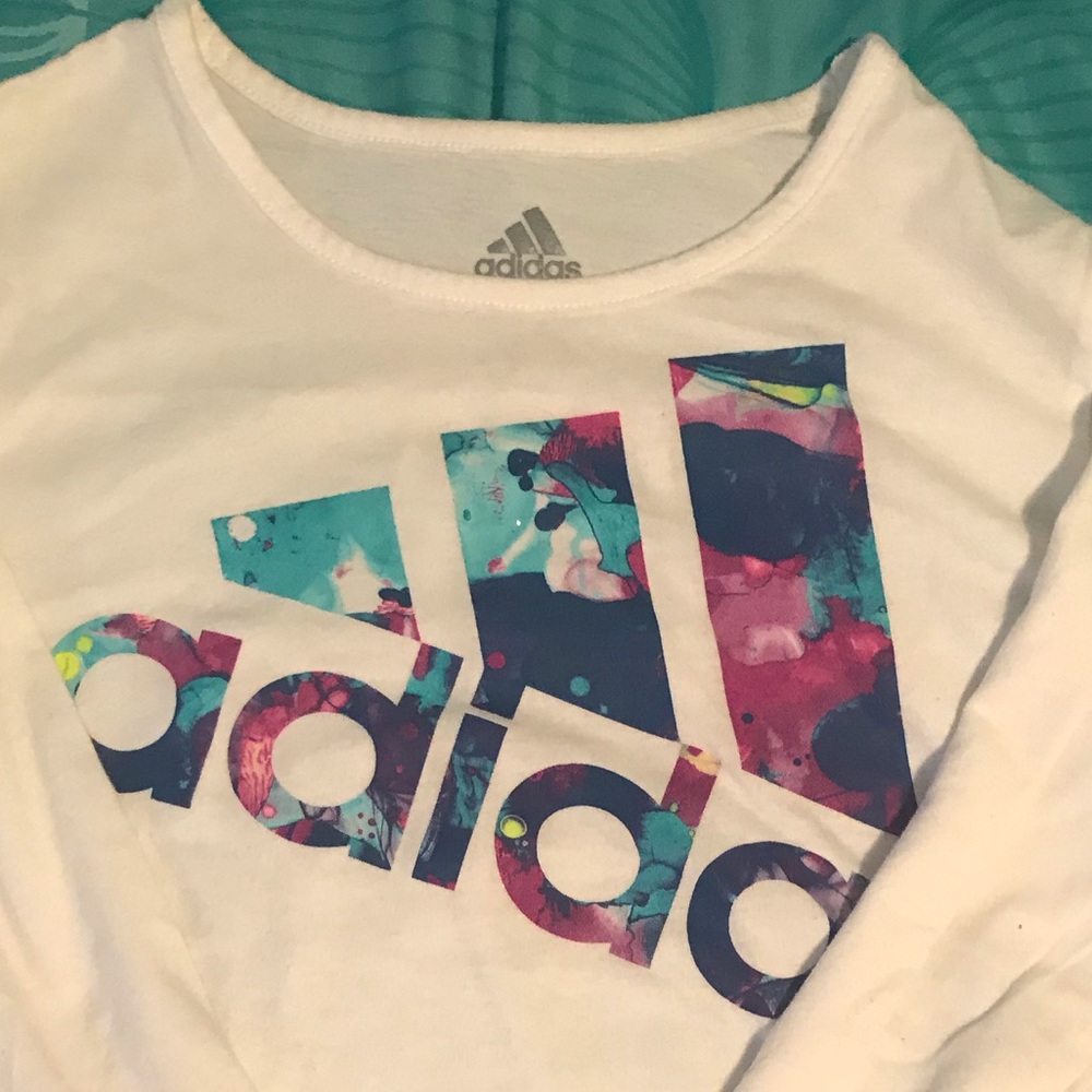 White adidas shirt